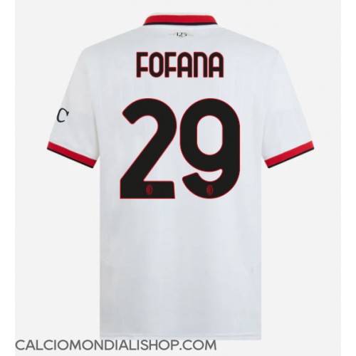 Maglie da calcio AC Milan Youssouf Fofana #29 Seconda Maglia 2024-25 Manica Corta